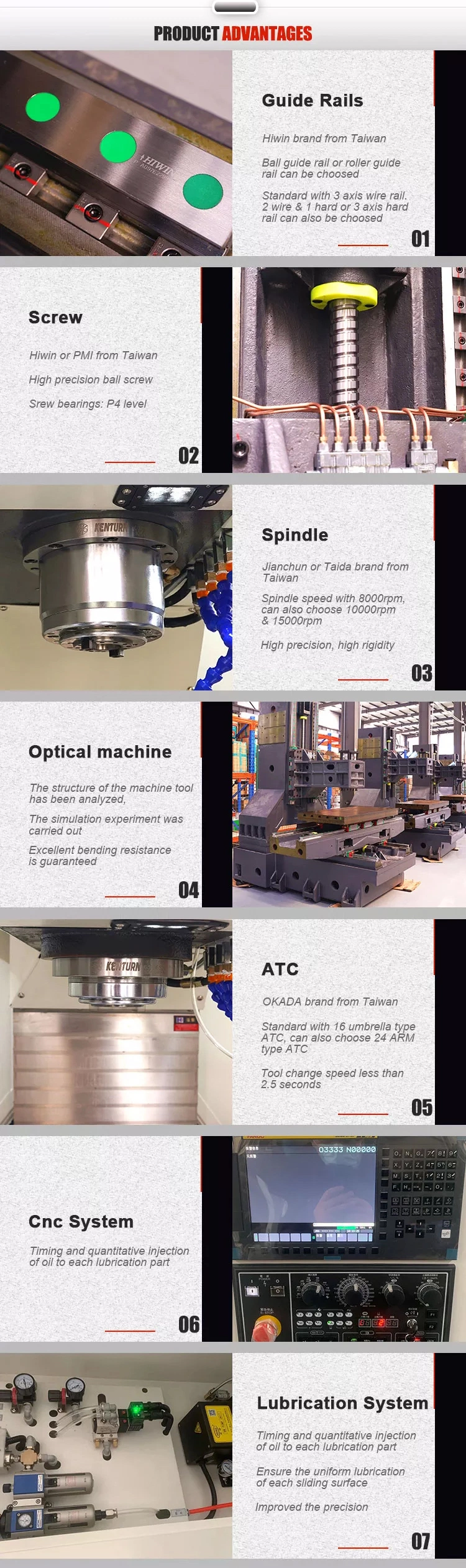 Vmc Machine High Precision 3-Axis Machining Center Vertical Machine Center Milling Machining Center